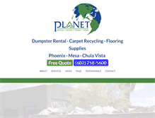Tablet Screenshot of planetrecyclingphoenix.com